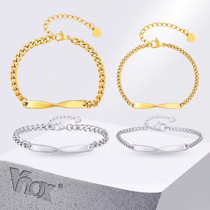 Pulseras de pareja personalizadas