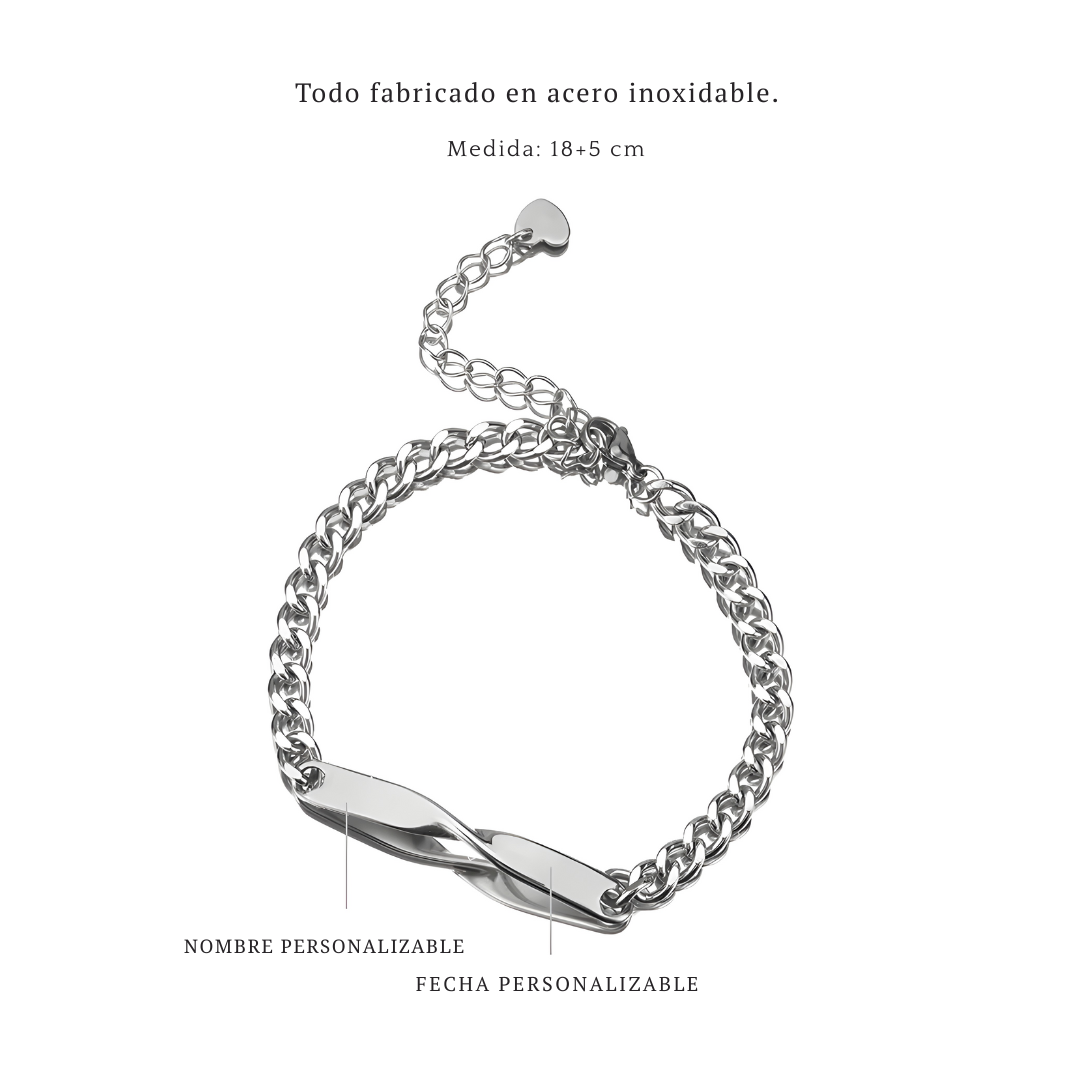 Pulseras de pareja personalizadas