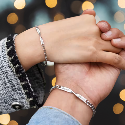 Pulseras de pareja personalizadas